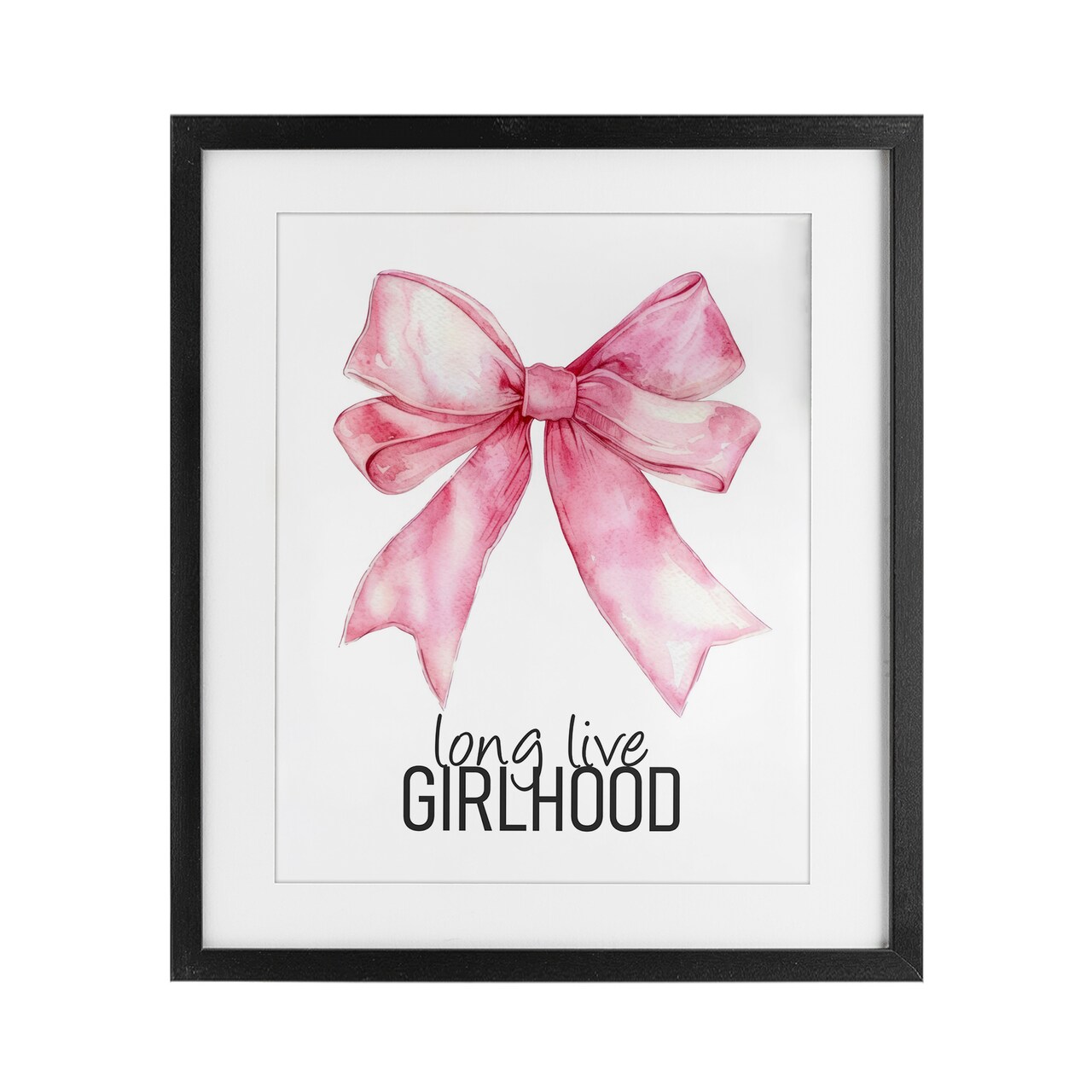 Stupell Industries Long Live Girlhood Framed Print Under Glass, design by Kim Allen